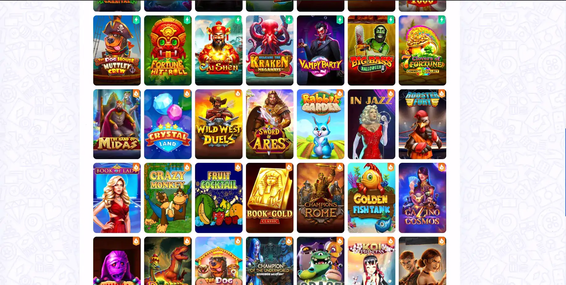 Джекпот казино Tip Top таблица победителей